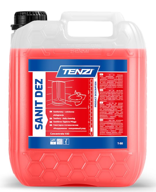 Гель для щоденного прибирання та дезінфекції санвузлів TENZI SANIT DEZ, 5 л